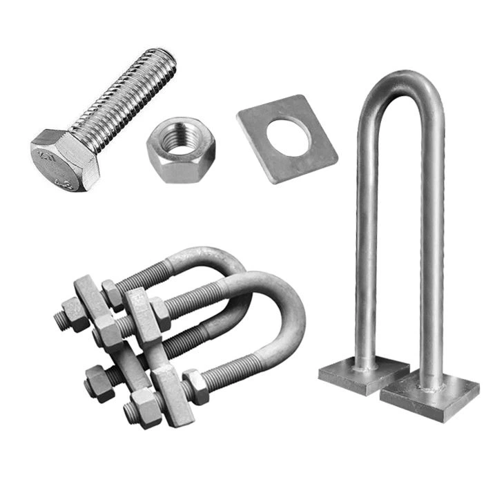 Perno de anclaje, tuerca, arandela, placa con diferentes materiales opcional